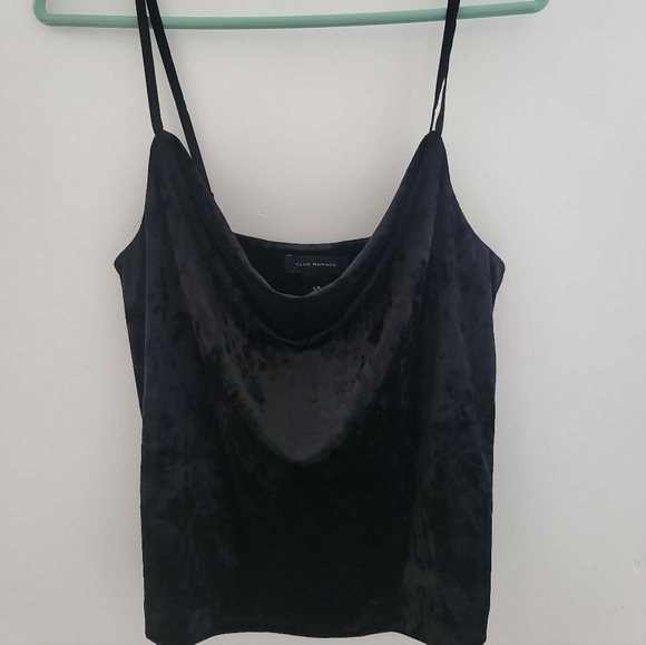Club Monaco Tops - Club Monaco Crushed Velvet Cowl Neck Cami